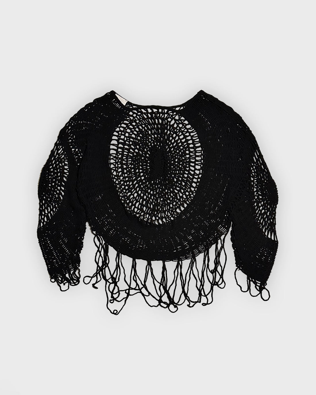 KNITTED SPIDERWEB TOP