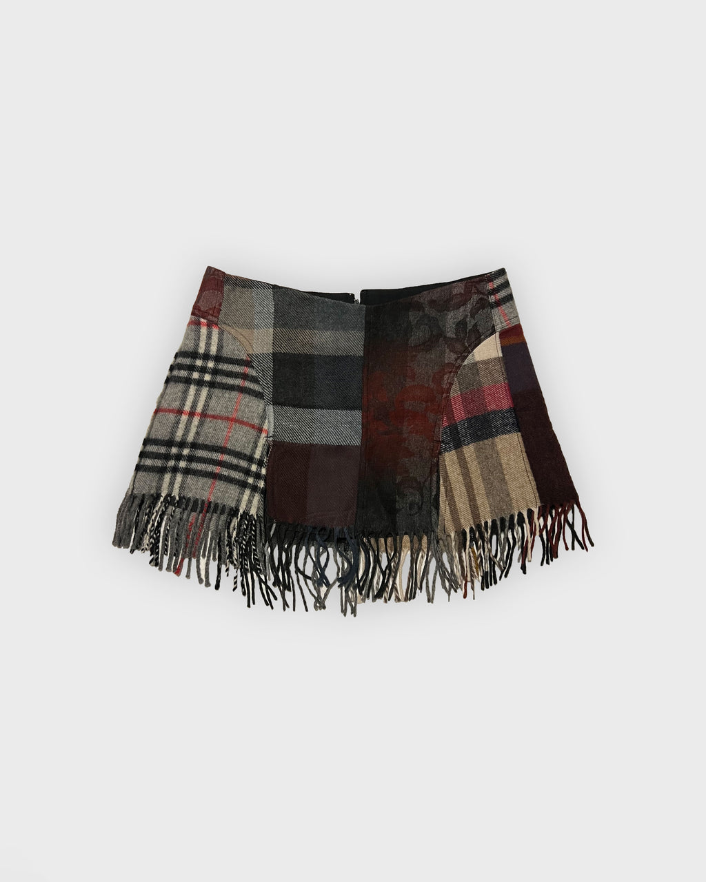 March Plaidness: Plaid Blanket Scarf + Tartan Mini Skirt