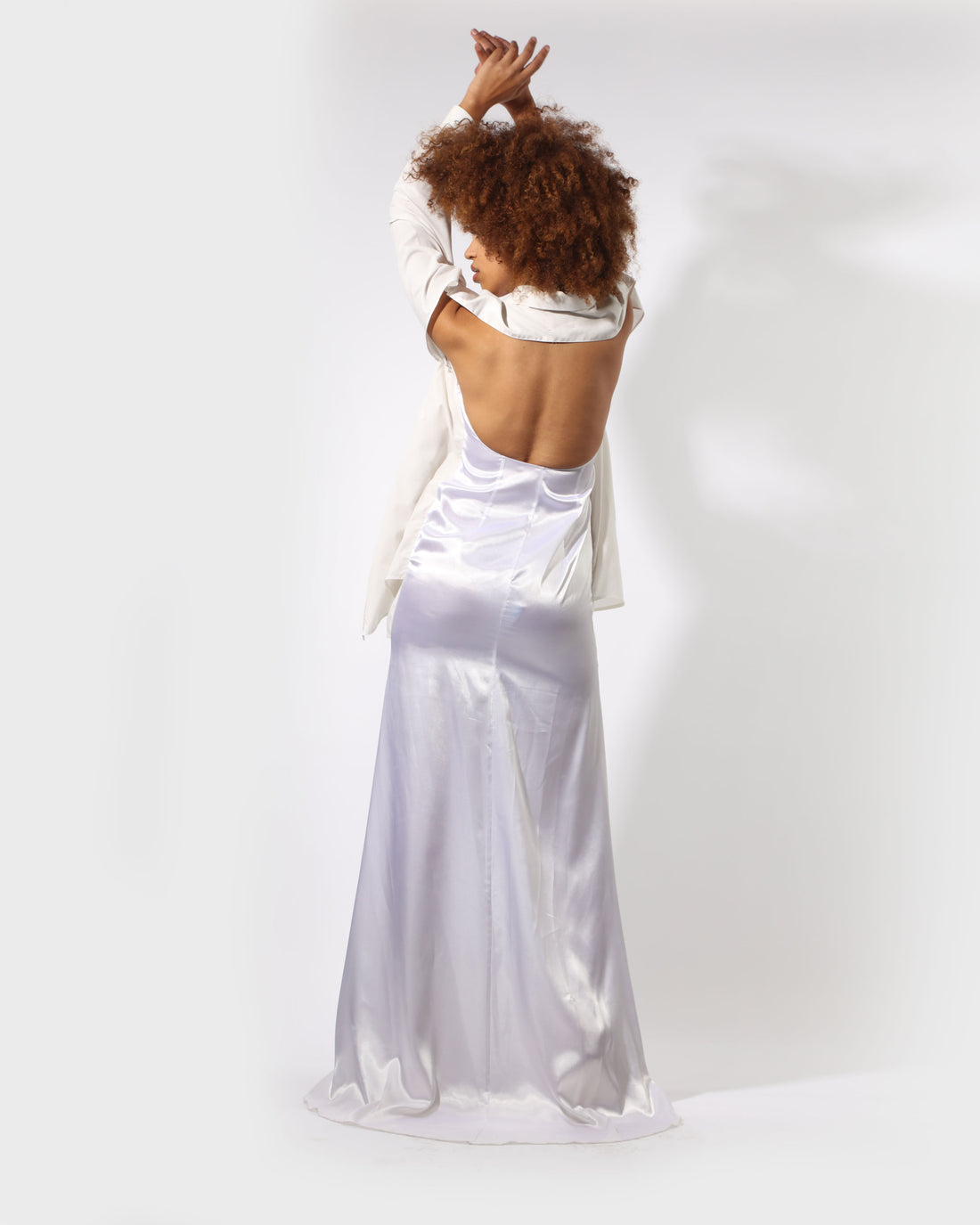 LONG SHIRT DRESS (WHITE)