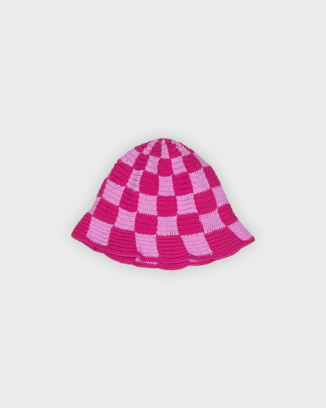 KNITTED BUCKET HAT (PINK)