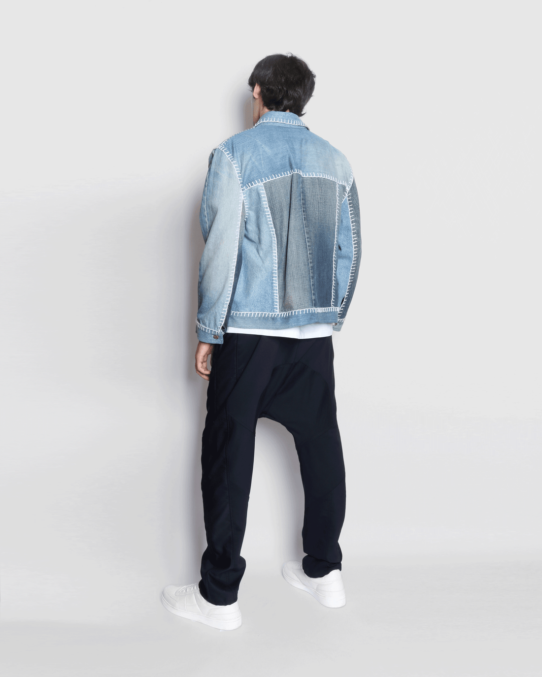 DENIM CUT JACKET (BLUE)