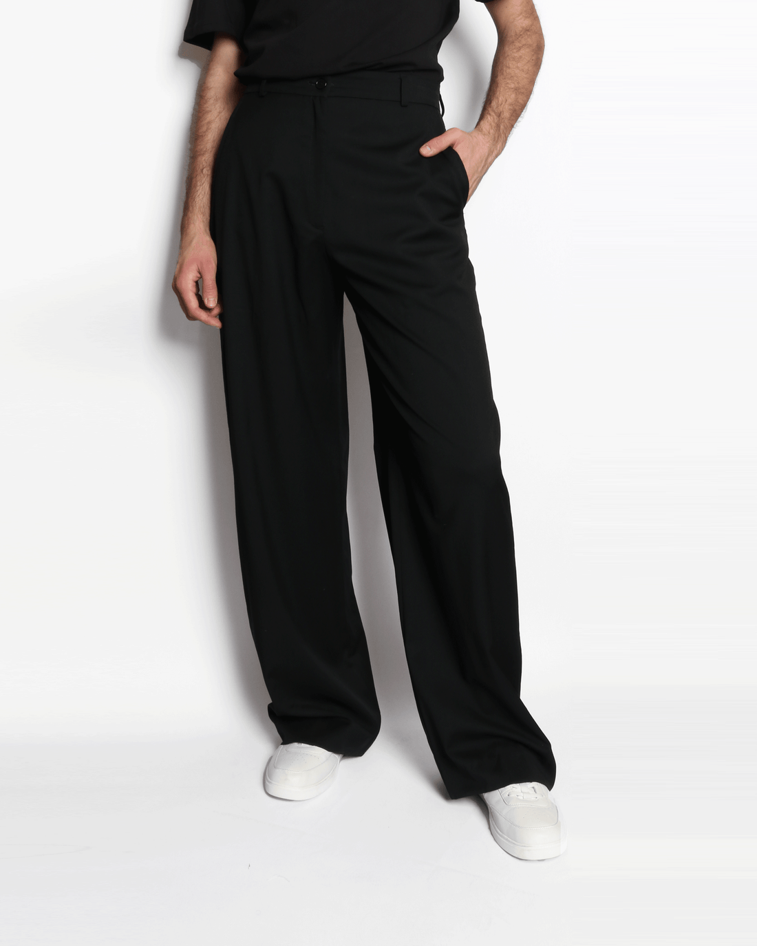 HIGH WAISTED PANTS (BLACK)