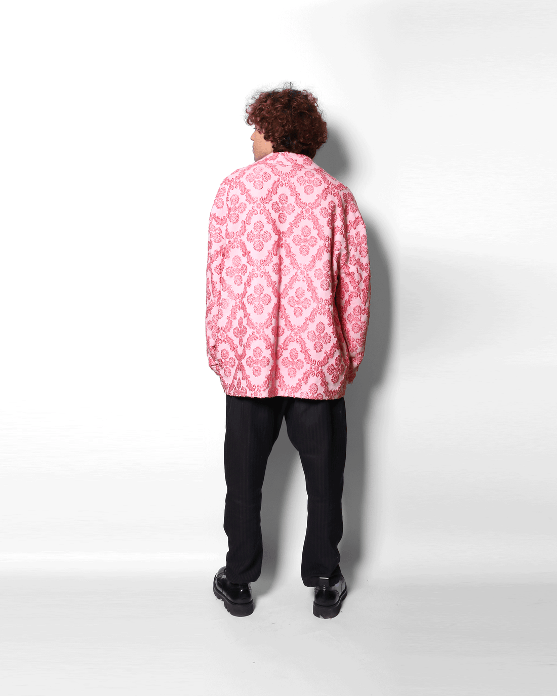 DROPPED SHOULDER JACKET (BRIGHT PINK)