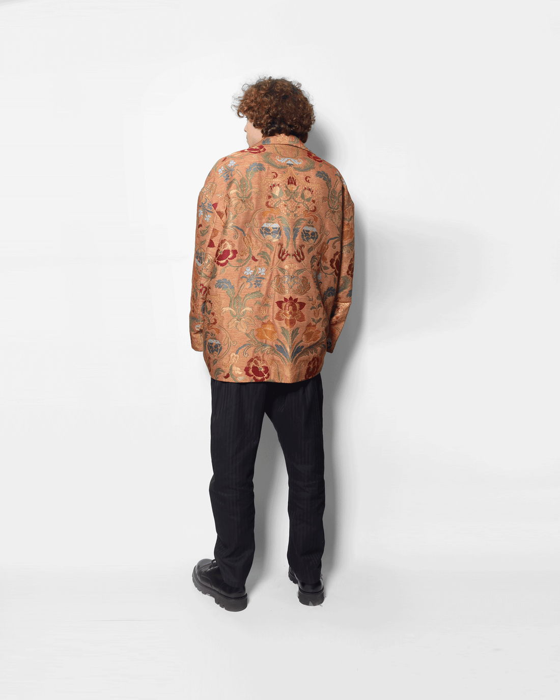 DROPPED SHOULDER JACKET (FLORAL)